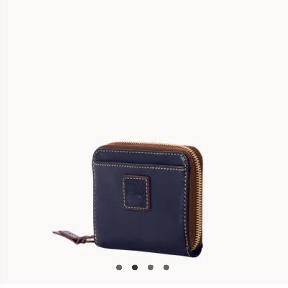 Dooney & Bourke Navy Florentine Small Zip Around Wallet
